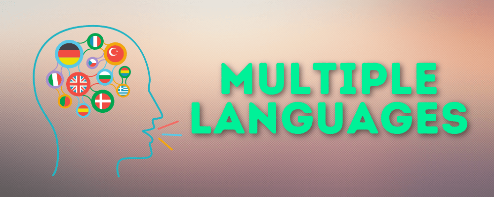 Image illustrates that you can convert your English text into multiple languages and accents.