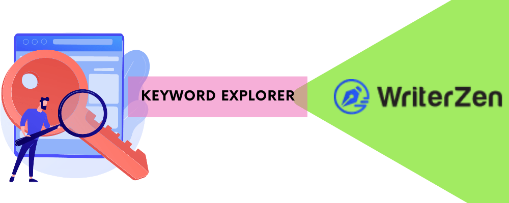 Image illustrates the Keyword Explorer feature of WriterZen.