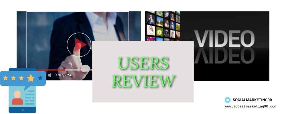 Image illustrates the user review about Vidyard.