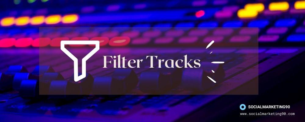 Image illustrates the filters tracker in AaudioHero.
