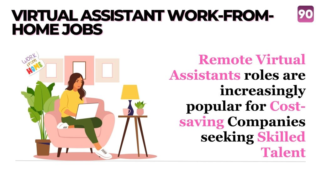 Image illustrates that virtual assistant are gaining popularity for companies looking to hire skilled workers.